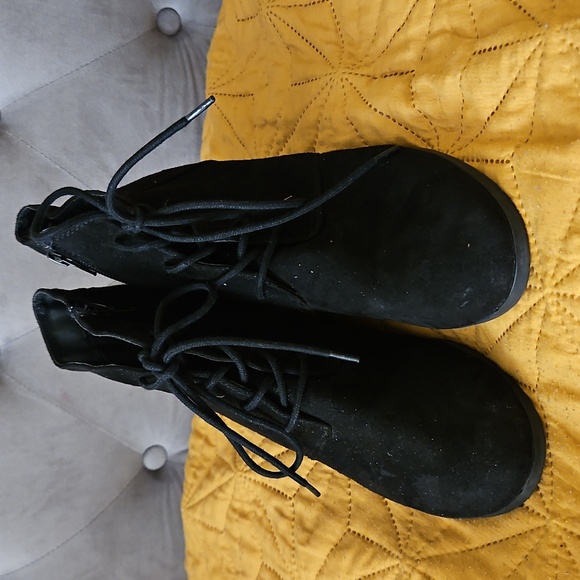 American Rag Shoes - American Rag  Medium black  Faux Suede Wedges